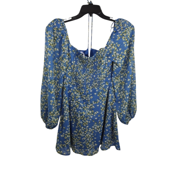 {ASTR The Label} Vivian Dress in Blue Floral - Size Medium - Picture 6 of 17
